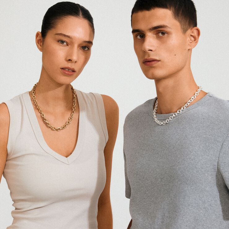 PHASE necklace gold-plated