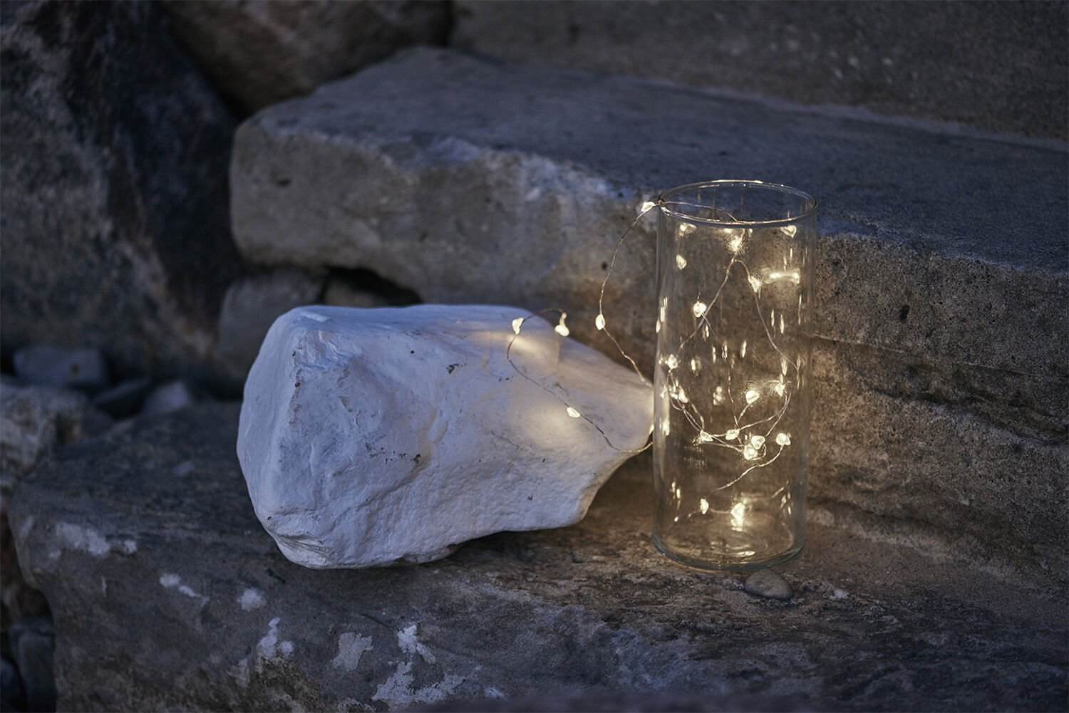 L&aelig;rke hjerte 20 lys klar/s&oslash;lv