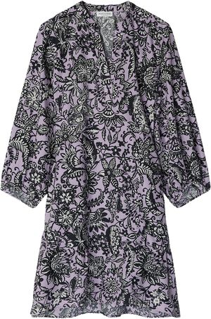 Dress, short length, flared hem, vo