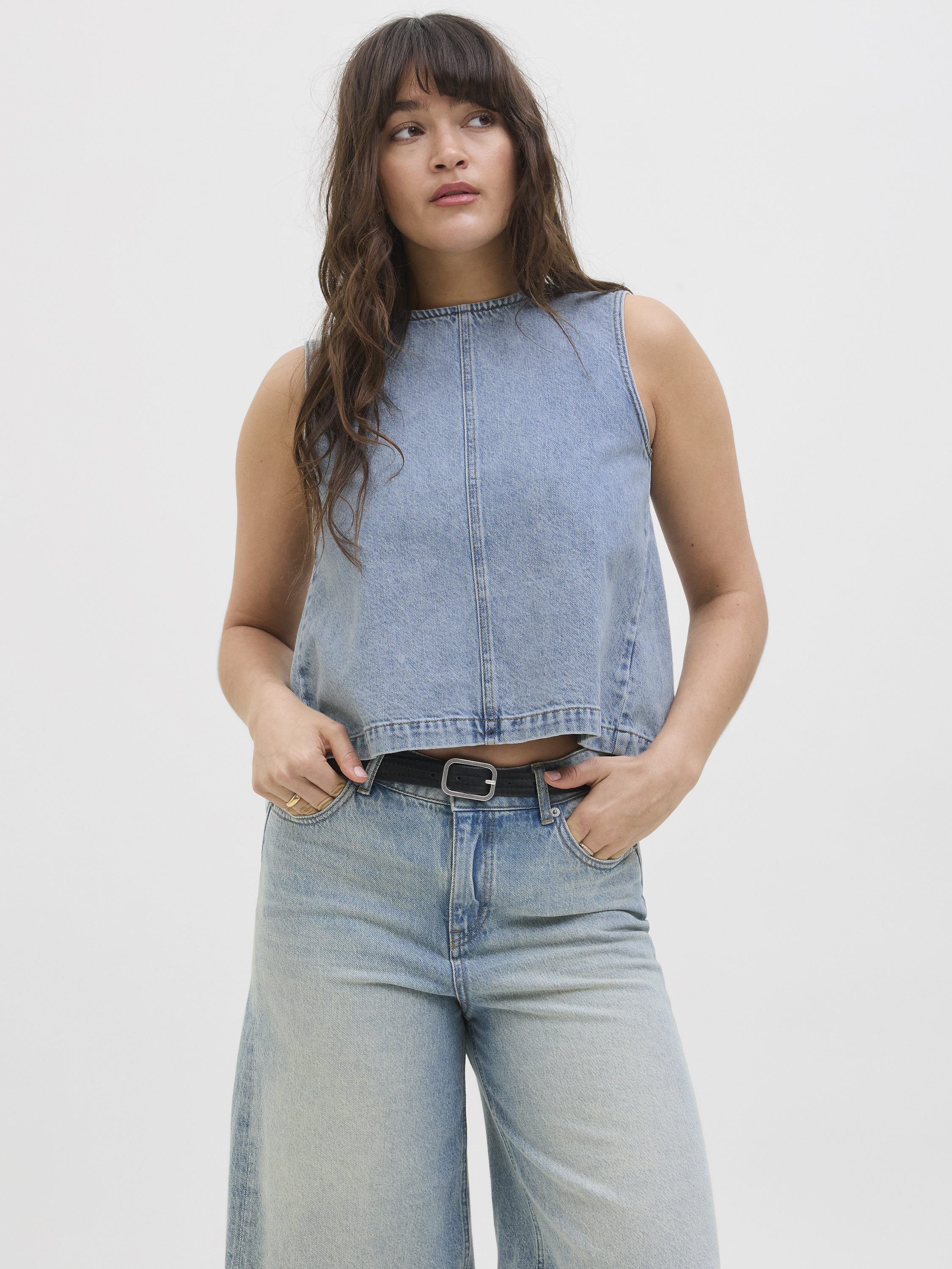 JXDORA NARA DENIM TOP DNM