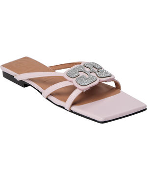 Butterfly Strass Flat Sandal