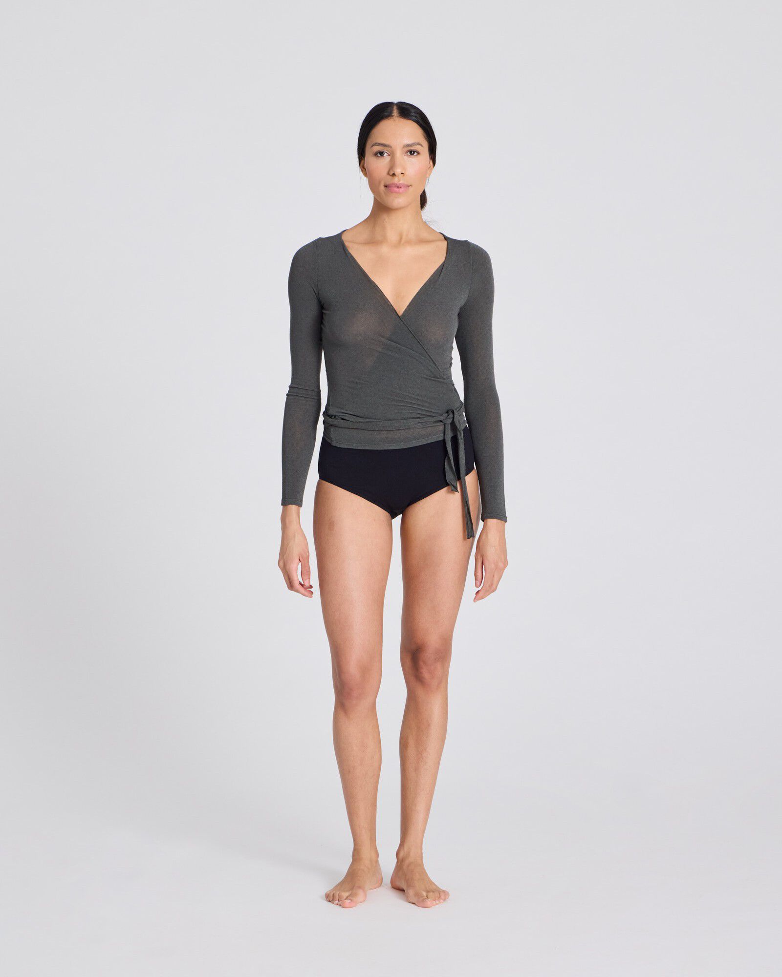 Anne Wrap L/S Wool Top