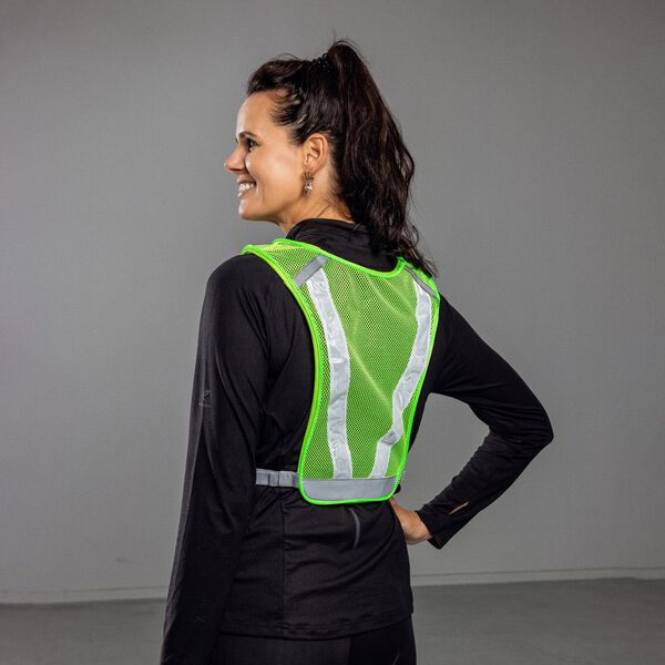 Løbevest med LED Lys.