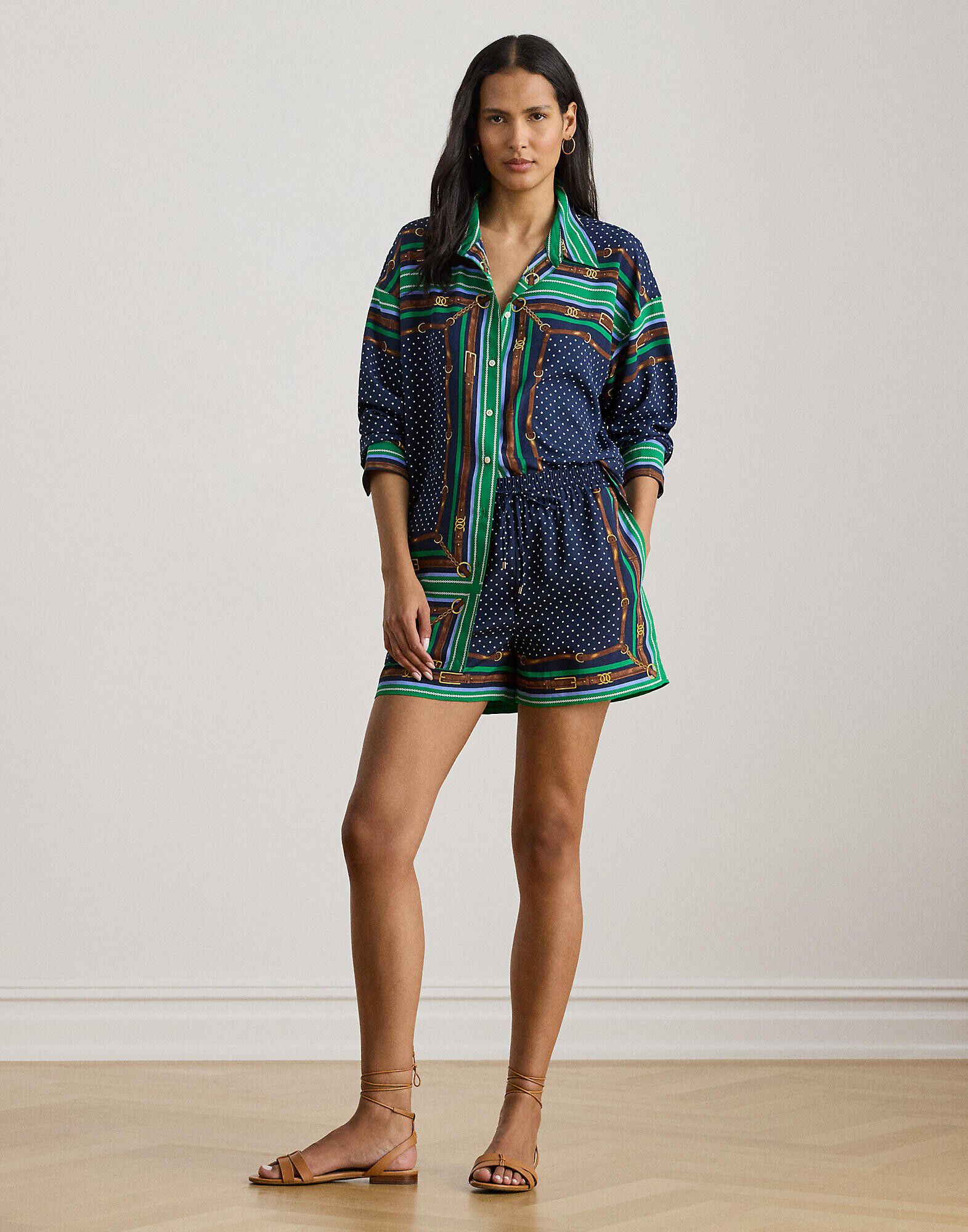 POLY CDC 79-WVN-SHORTS