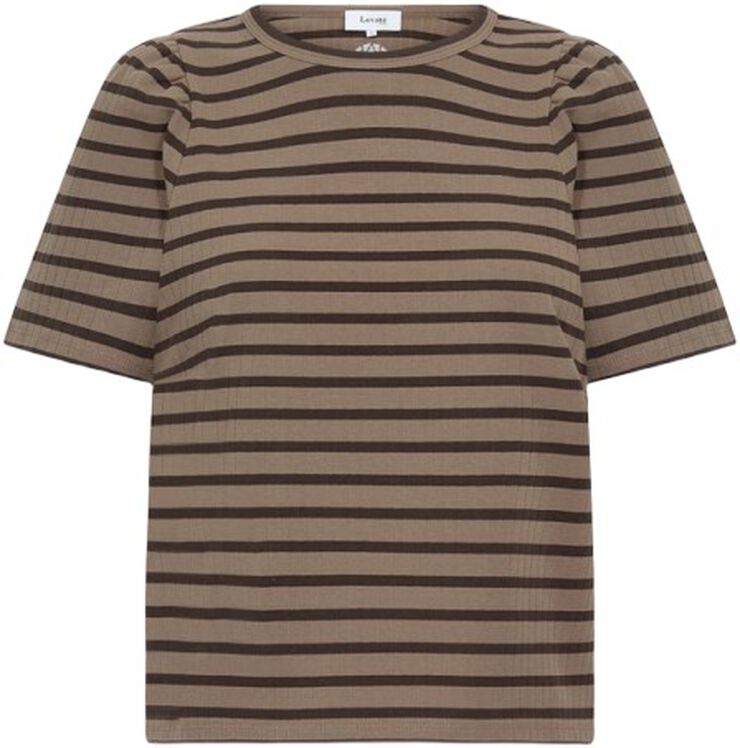 LR-NEDDIE 1 T-shirt Mørk brun