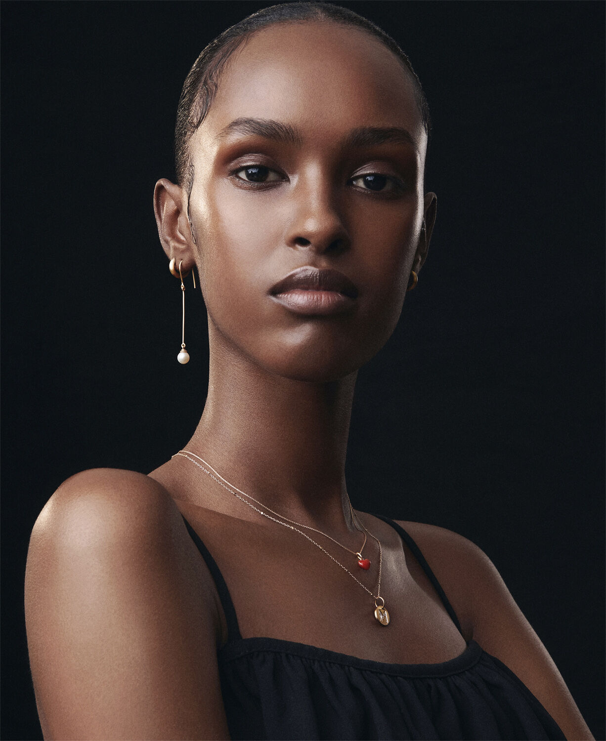 Coral Heart pendant, 18-carat gold