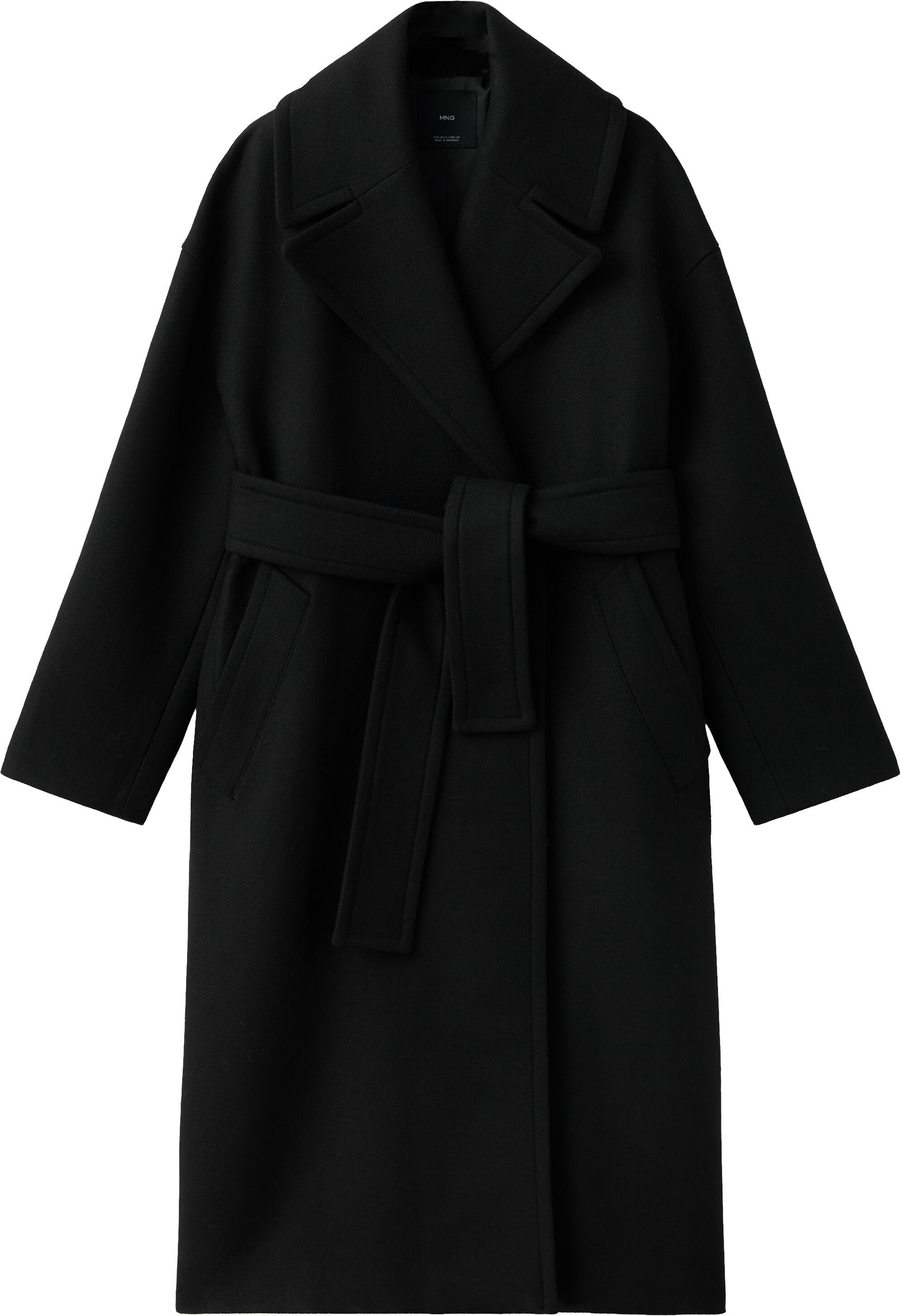 Manteco wool coat with belt