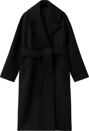 Manteco wool coat with belt