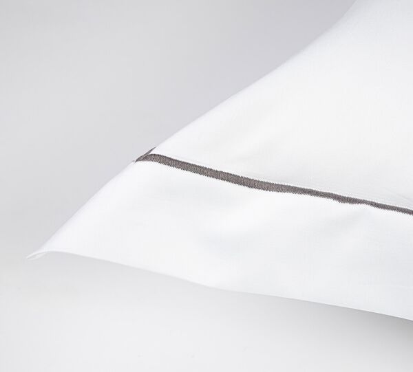 Egyptisk sengesæt 140x200 White/Grey