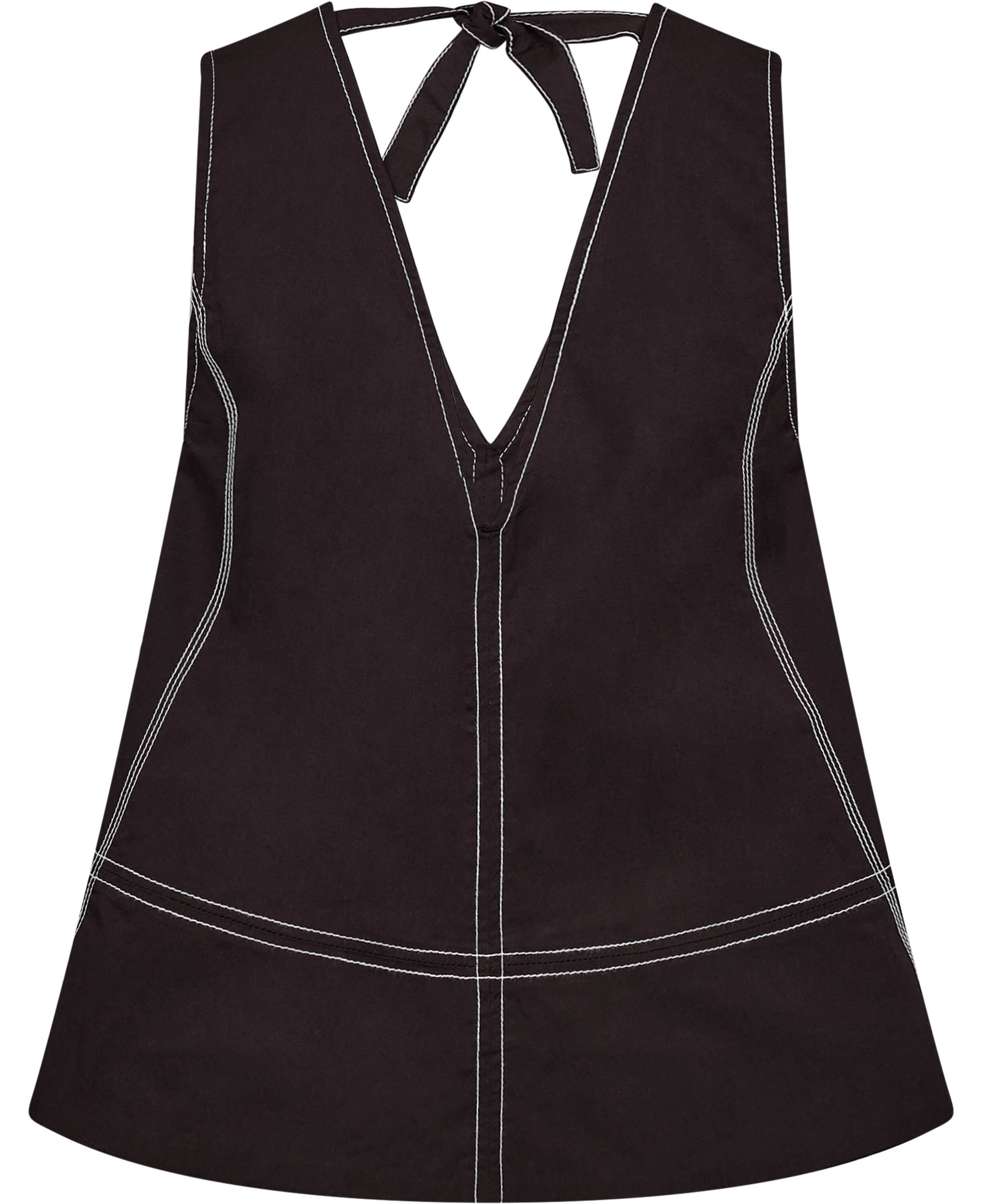 Stretch Cotton A-line Top