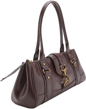 Medium shoulder bag with snap hook