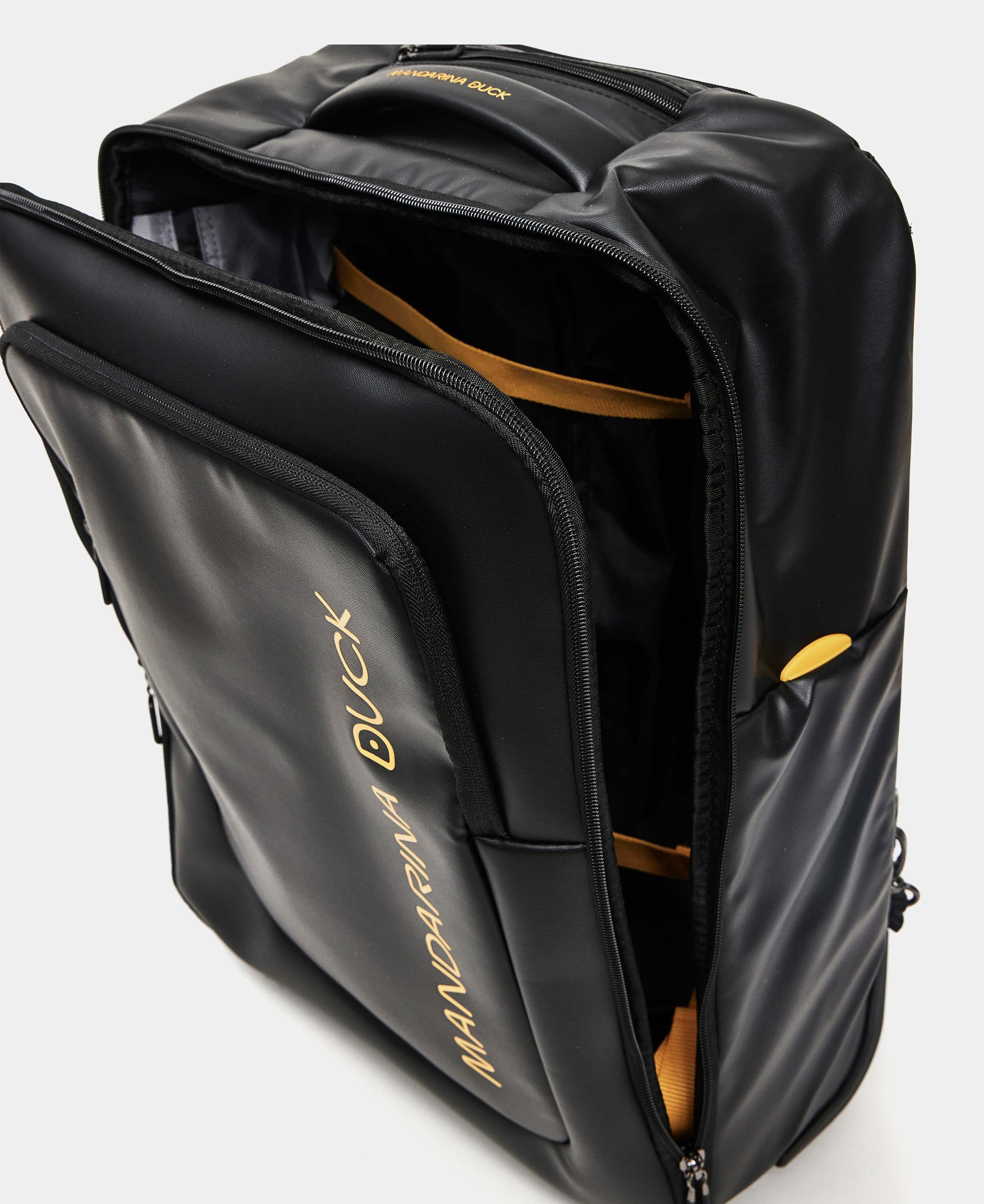 ECO COATED TROLLEY BACKPACK / BLACK