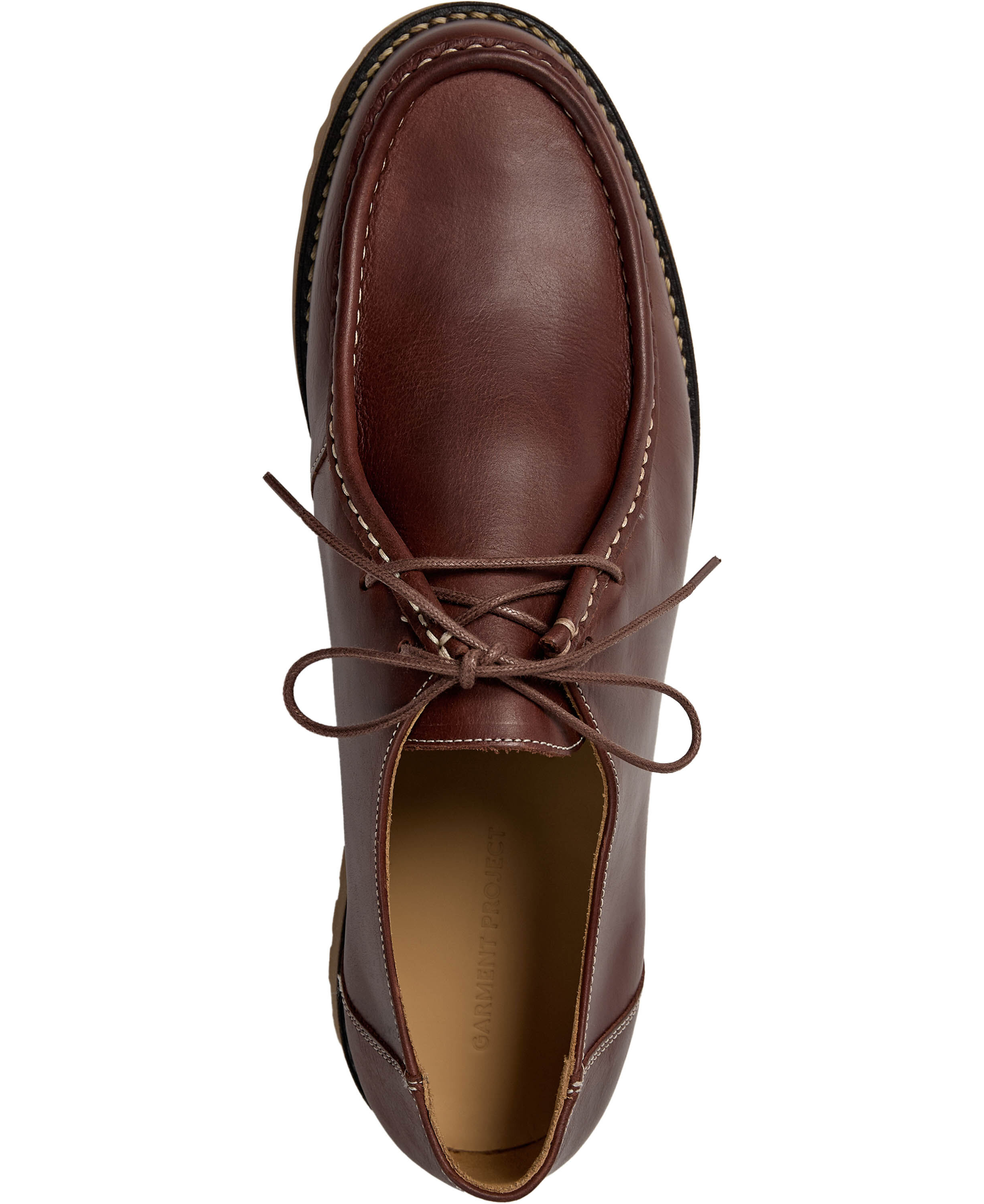 Ollie Moc Toe - Brown Leather