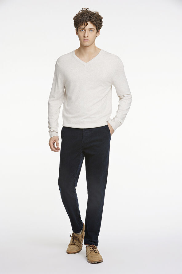 Cropped corduroy pants