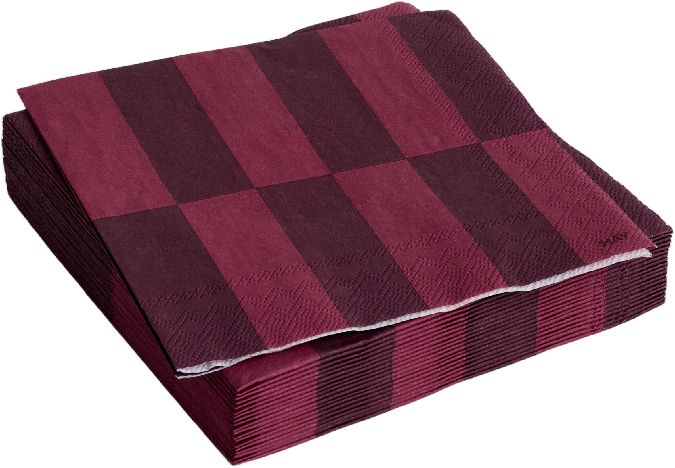 Pattern Napkins-Set of 20 Cocktail-Bordeaux and wine