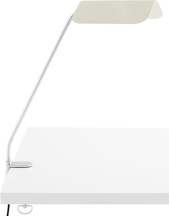 Apex Desk Clip Lamp-Oyster white