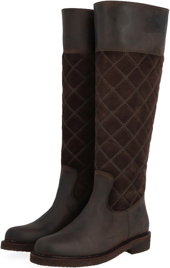 Langskaftet st&oslash;vle med kvilt detalj