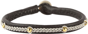 Victoria Facet Gold Beads Black