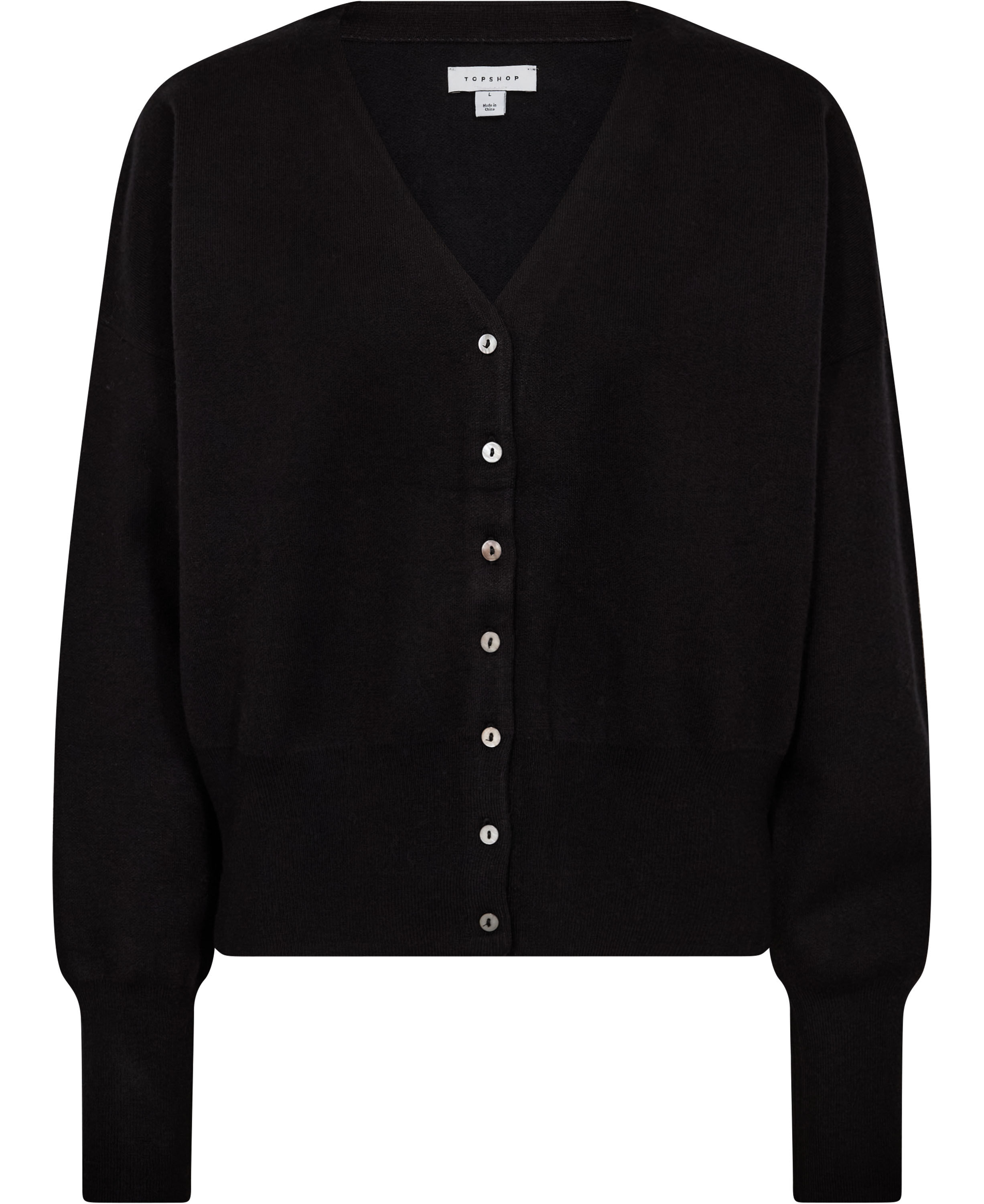 TSCOMPACT LS V-NECK CARDIGAN NOOS - COTTON