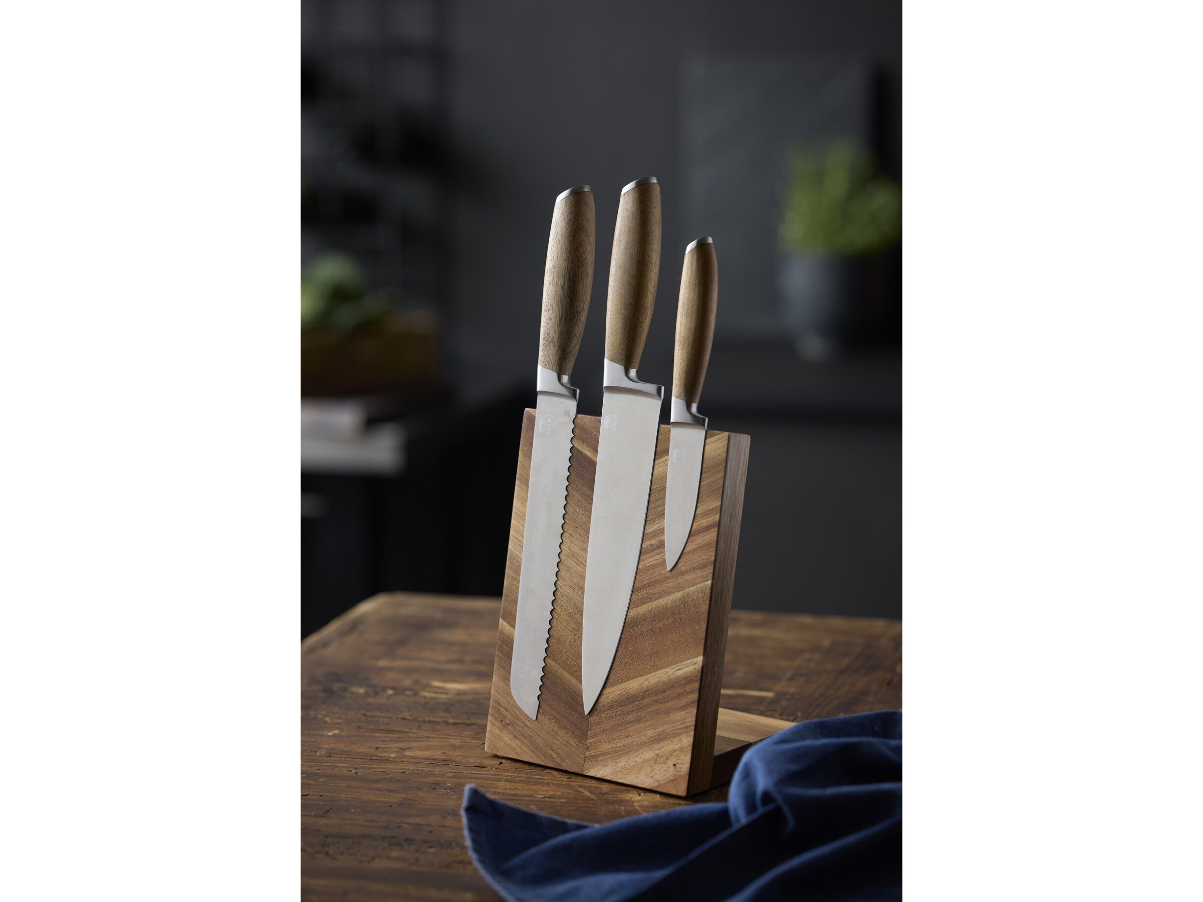 Knivblok Akacietr&aelig;