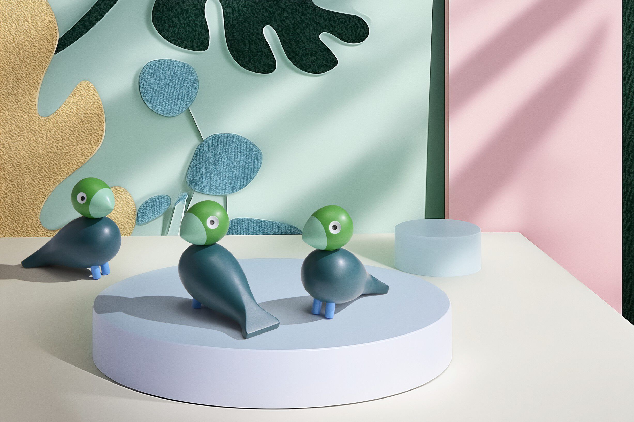 Year Bird Birk 2026 H12. 5 cm m&oslash;rk gr&oslash;n