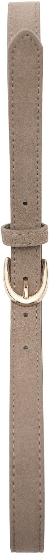 Suede leather belt