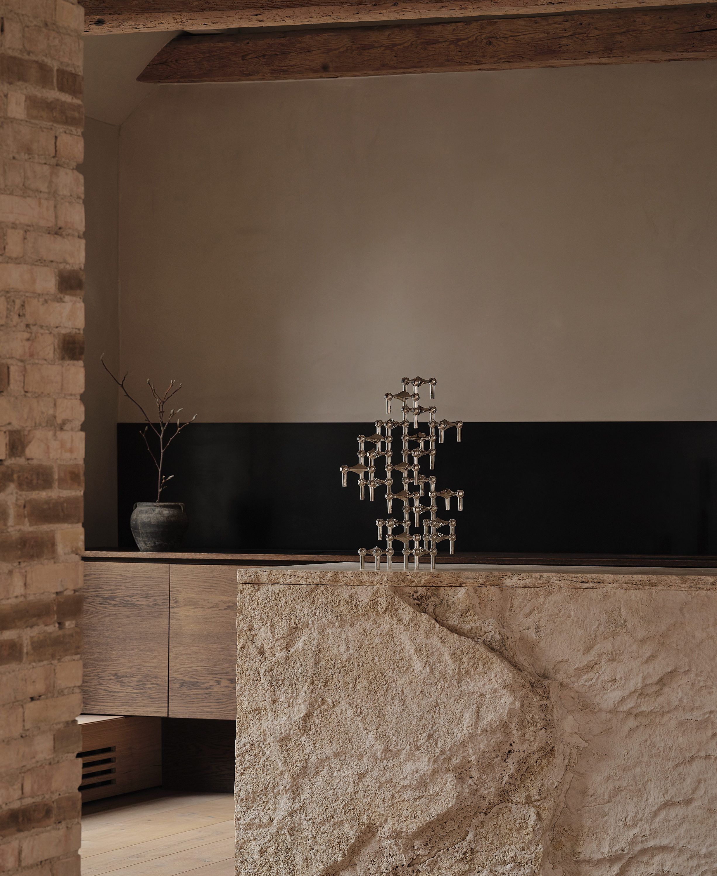 STOFF Nagel&reg; 3-pak lysestage krom