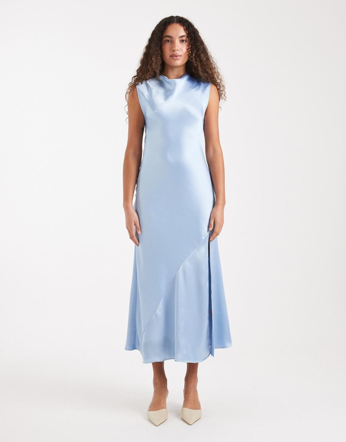 Tscarrie Satin Cowl Neck Maxi Dress Wvn