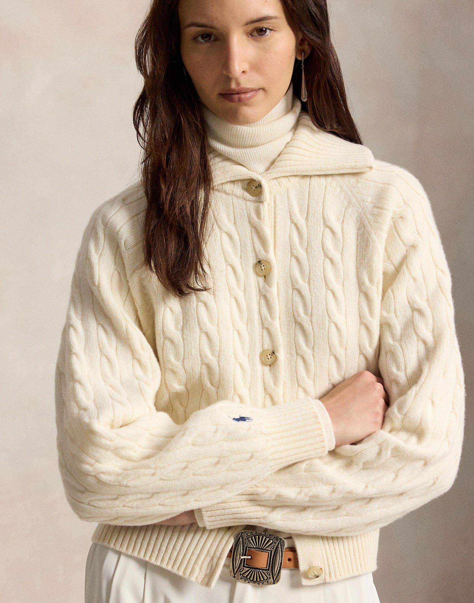 3/15 WOOL/CASH RWS-SWEATER-CARDIGAN