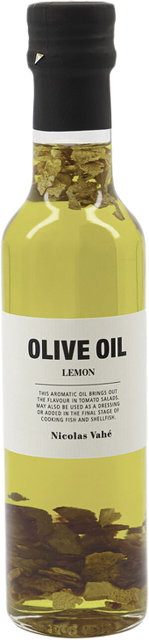 Olivenolie 99,5% med citronskal og citronaroma, 25 cl.