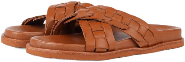 Naples - Crossing Straps Leather Sandal