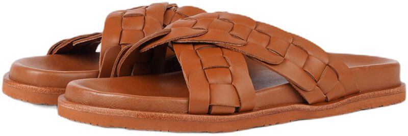 Naples - Crossing Straps Leather Sandal