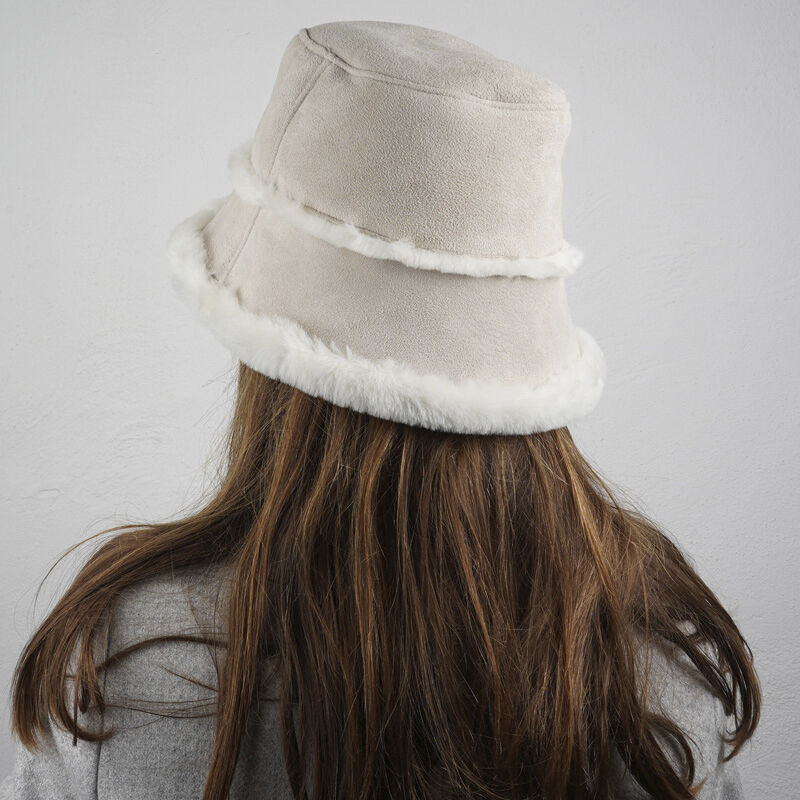 SEMERU - DOUBLE FACE SHEARLING BUCKET HAT