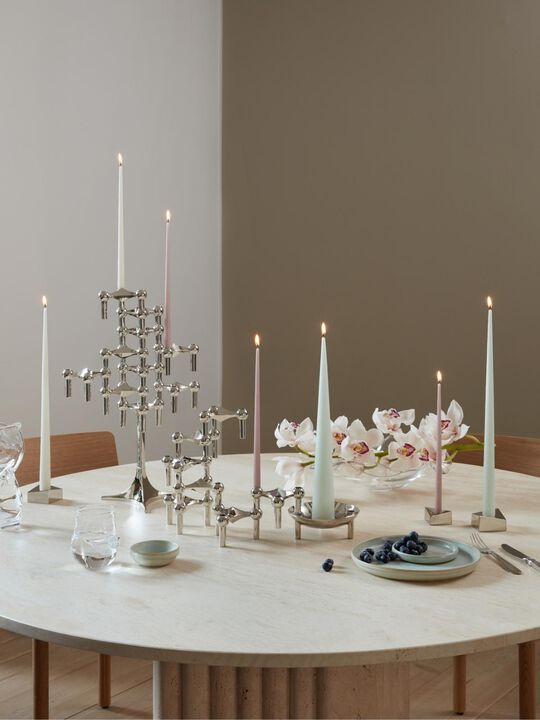 STOFF Nagel® lysestage krom