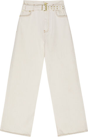 Heavy Denim Paperbag Jeans