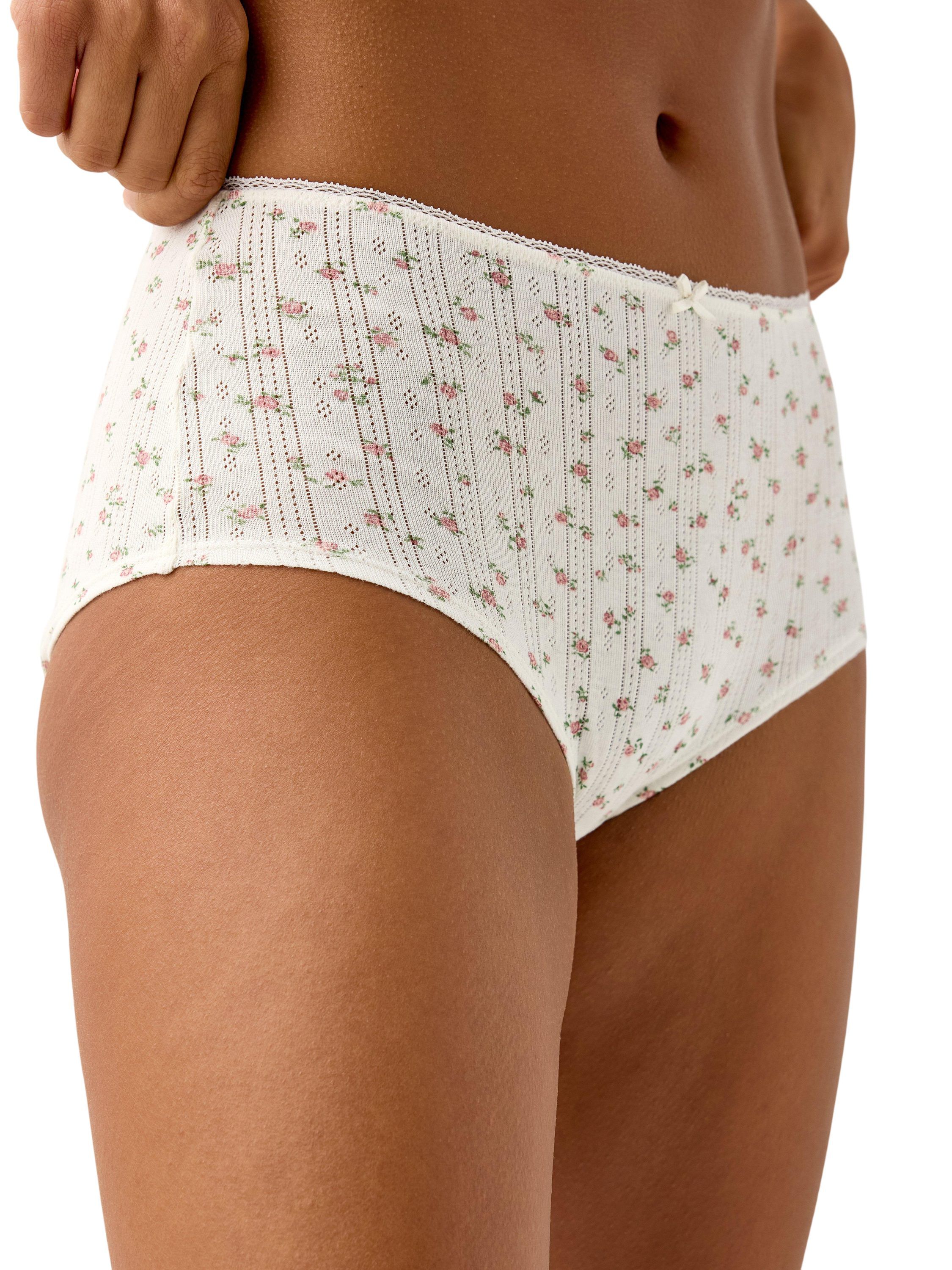 Trusser i pointelle med h&oslash;j talje,