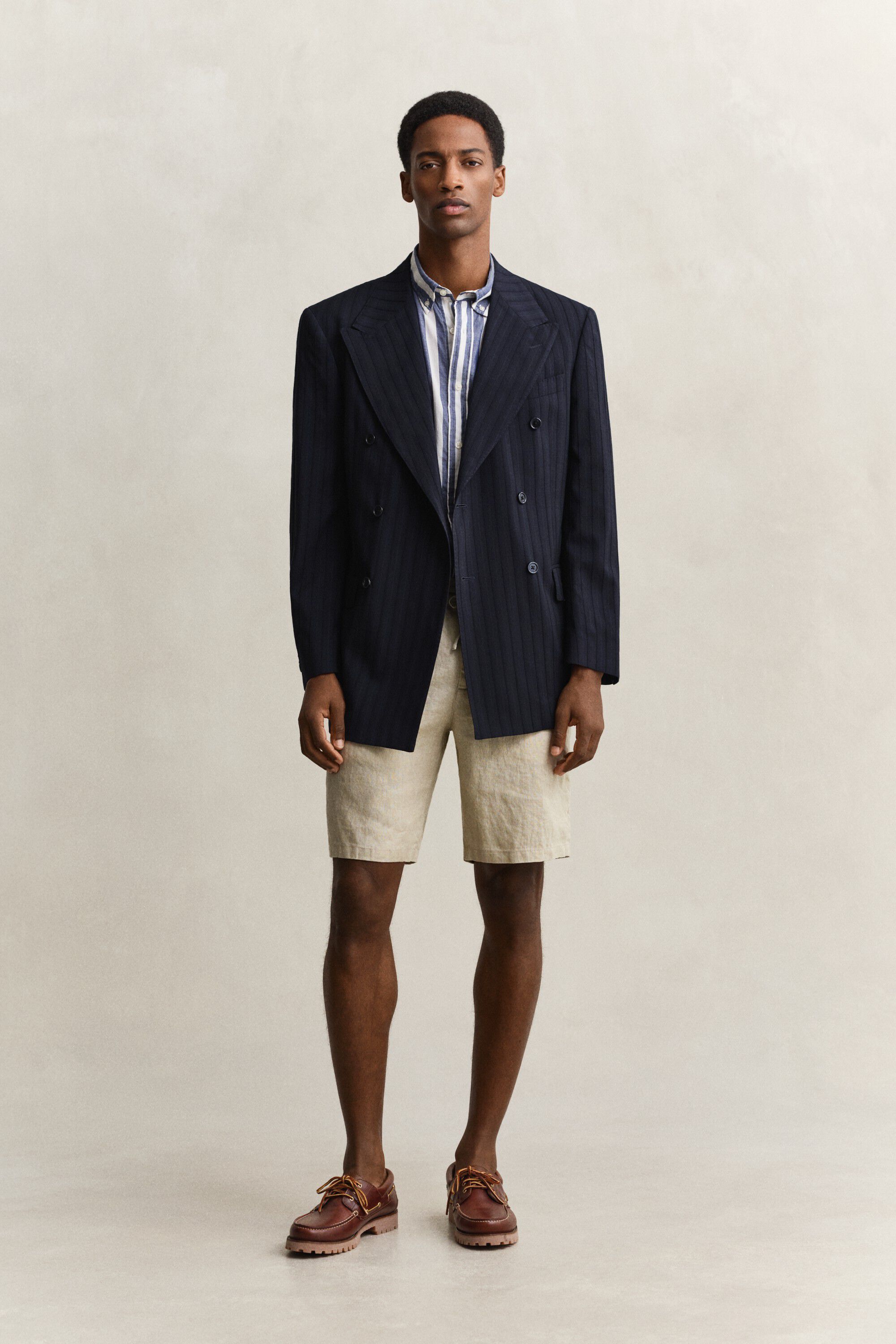 REG COTTON VOILE STRIPE SHIRT