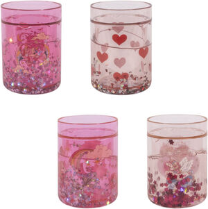 4 PACK GLITTER CUPS