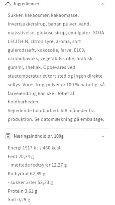 DARK BANANA - Large (uden gelatine)