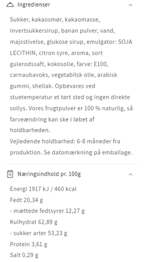 DARK BANANA - Large (uden gelatine)