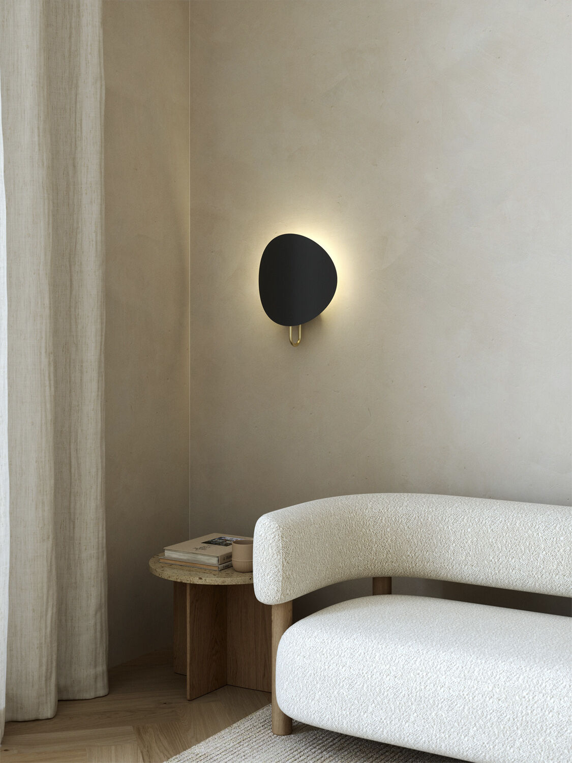 Spargo | V&aelig;glampe | Sort/Messing