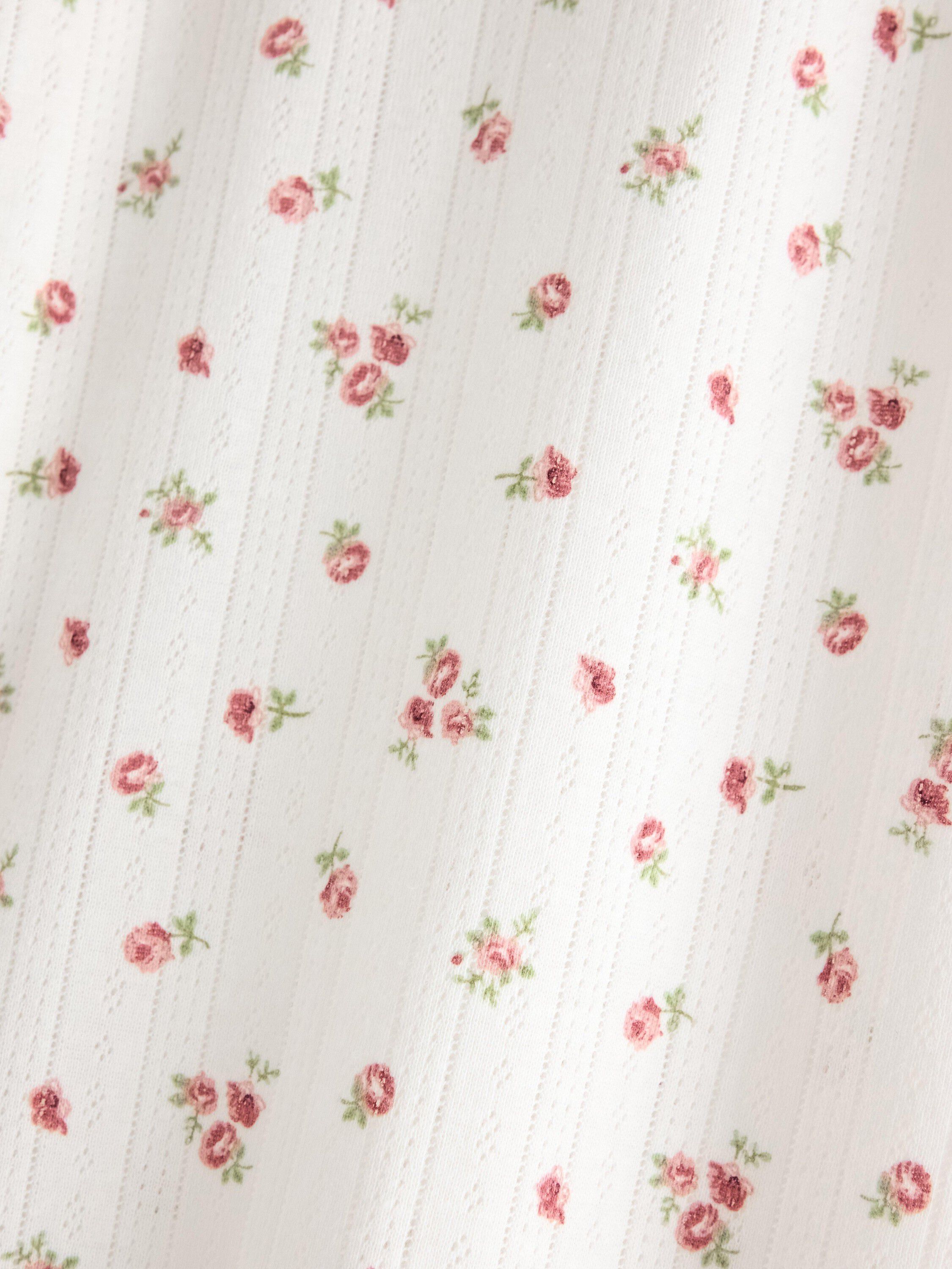 Wide pyjama trousers in pointelle w