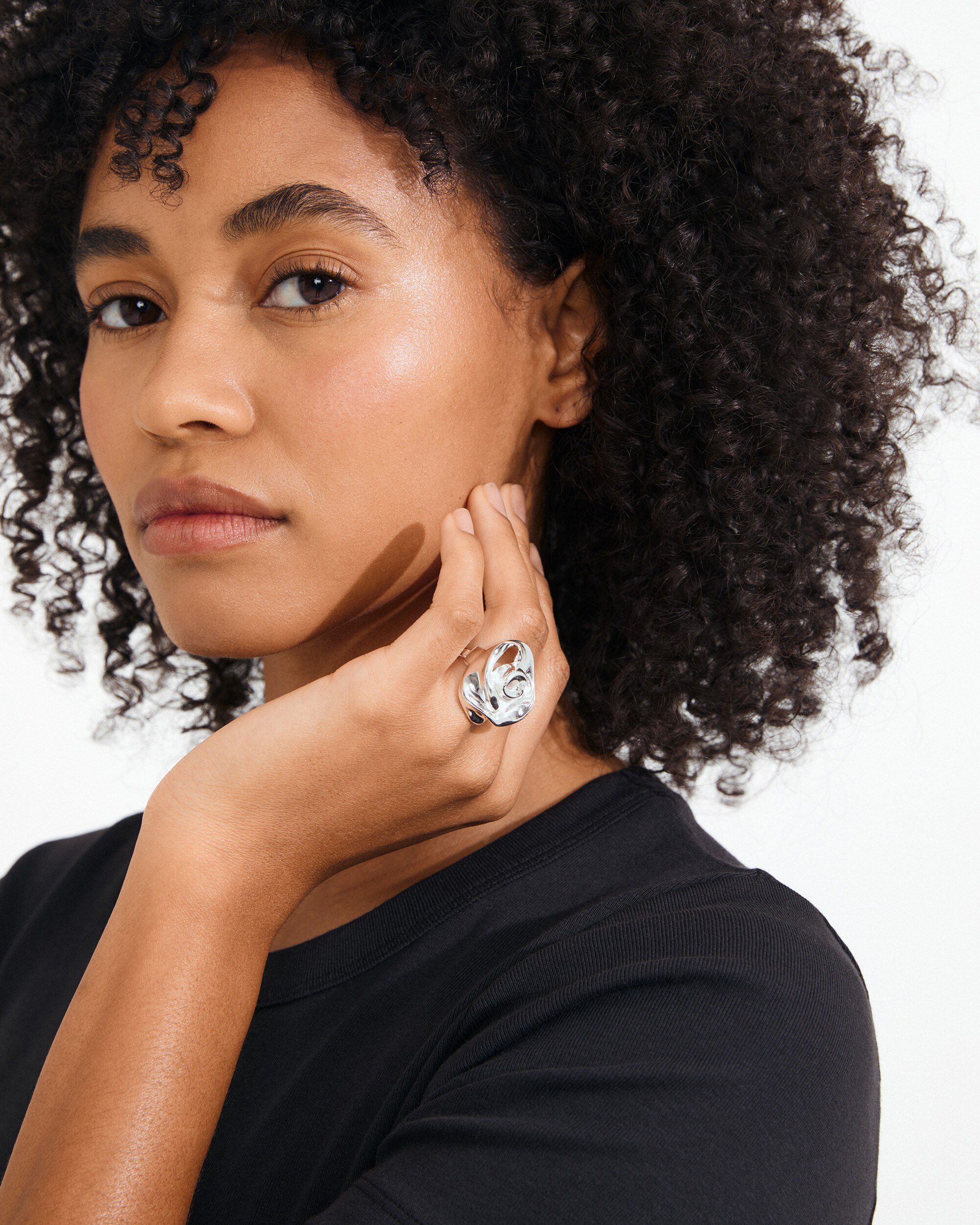 INNER ring silver-plated
