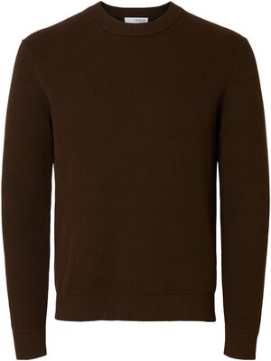 SLHDANE LS KNIT STRUCTURE CREW NECK