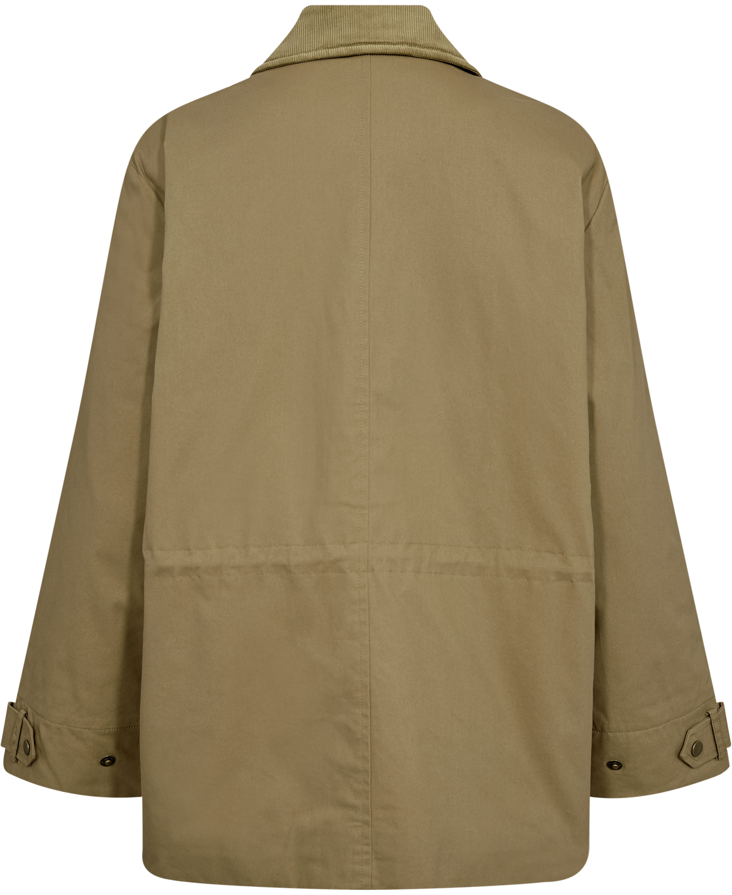 Emmy 2 coated jakke med fl&oslash;jlskanter - GRS