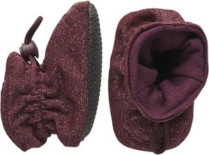 Glitter textile slippers