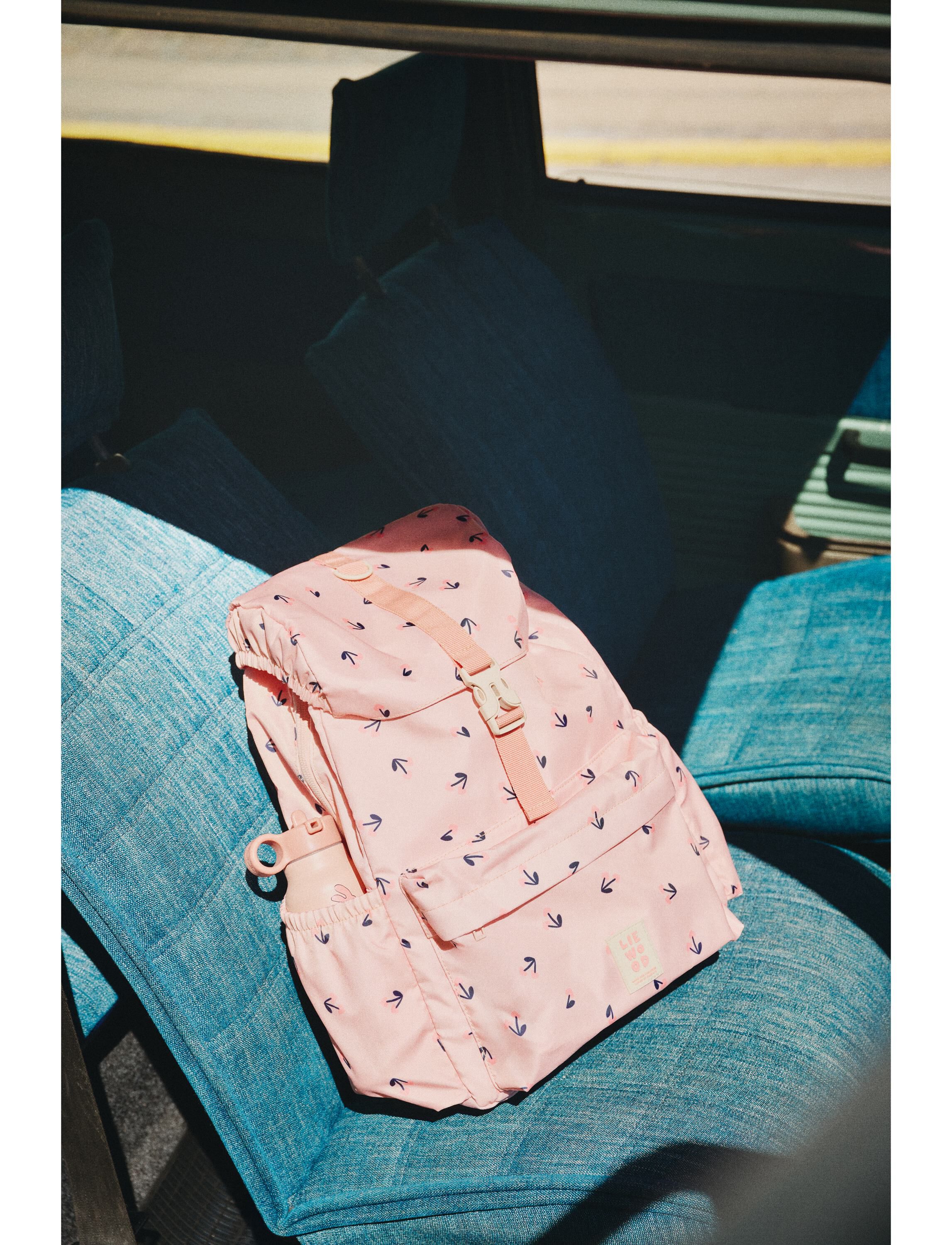 Johnny School Backpack  Cherry hear