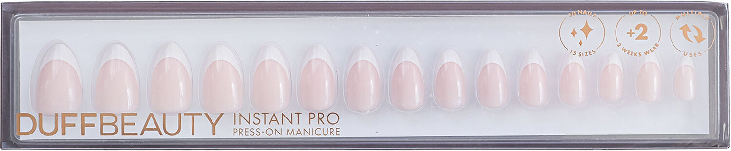Classic French, Medium Almond - Instant Pro Press-on Manicure