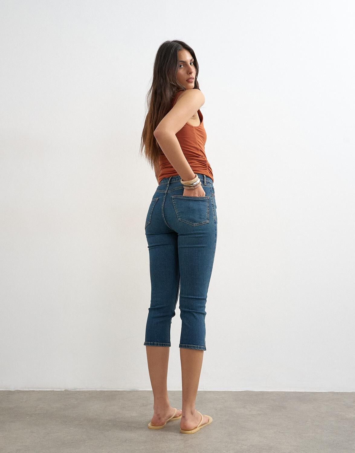 TSCAMILLA HR DENIM CAPRI MB