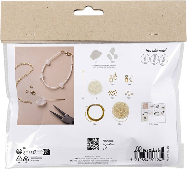 Mini DIY Kit Smykker, Bjergkrystalarmbånd